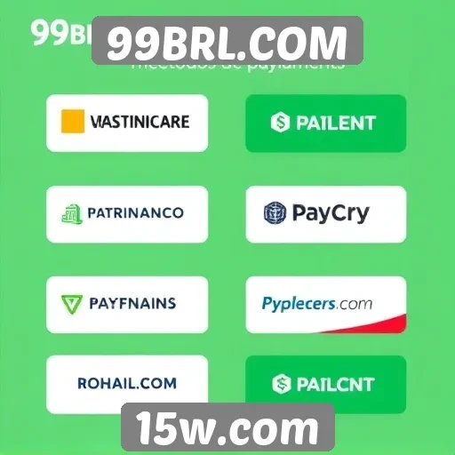 Os métodos de pagamento disponíveis no 99BRL.COM